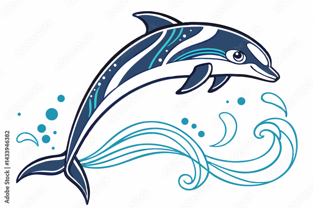 Fototapeta premium dolphin in the water