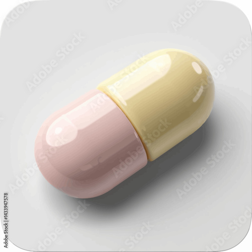 Pharmaceutical Treatment Pill for Healthcare Concept