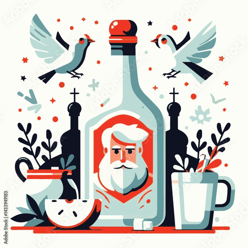 alcohol, drink, cream, party, beverage, cocktail, glass, cold, coffee, ice, vodka, alcoholic, bar, background, liqueur, white, milk, liquor, russian, brown, cool, dark, restaurant, rum, black, mixed, 