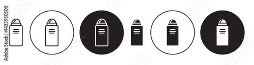 deodorant icon solid illustration, pictogram isolated on white design element.