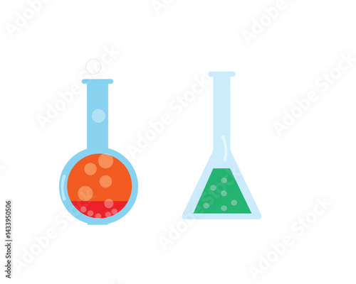 test tube with chemical liquid