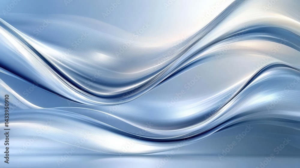 Obraz premium Abstract Liquid Metal Flow Design