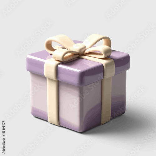 3D rendering of a present, celebrating a special occasion.