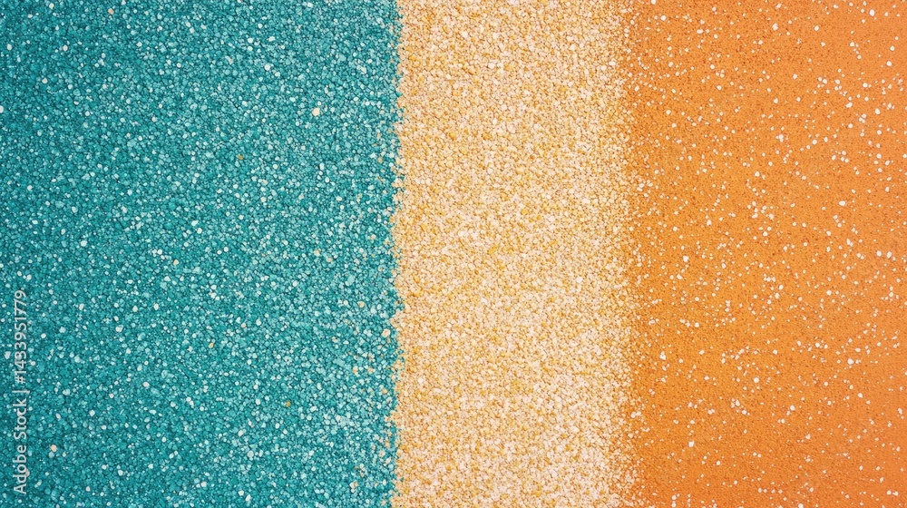Fototapeta premium Orange teal beige yellow noisy color gradient background, grainy texture effect, poster banner header backdrop design 