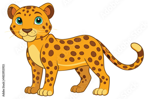  leopard  vector Illustration.