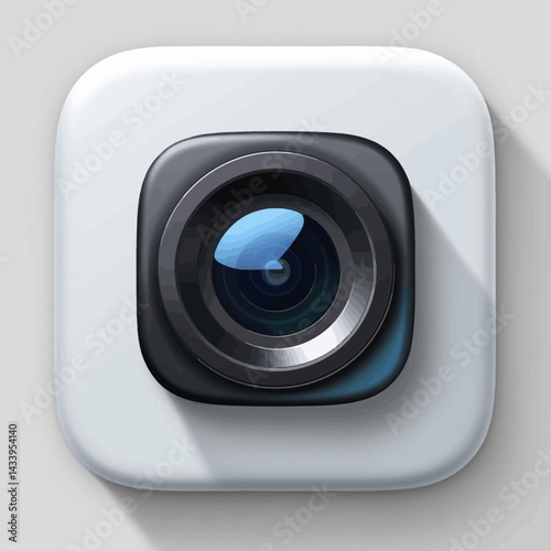 Focus and Clarity: A Camera Lens Icon