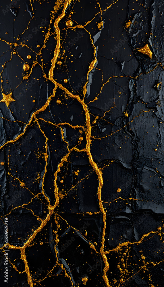 Obraz premium The texture of black gold, pop-art. White tone