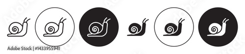 Snail icon solid illustration, pictogram isolated on white design element.