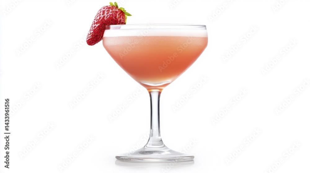 Angel Face cocktail isolated on white background. Generative AI