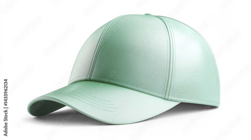 Mint cap mockup isolated on white background. Generative AI