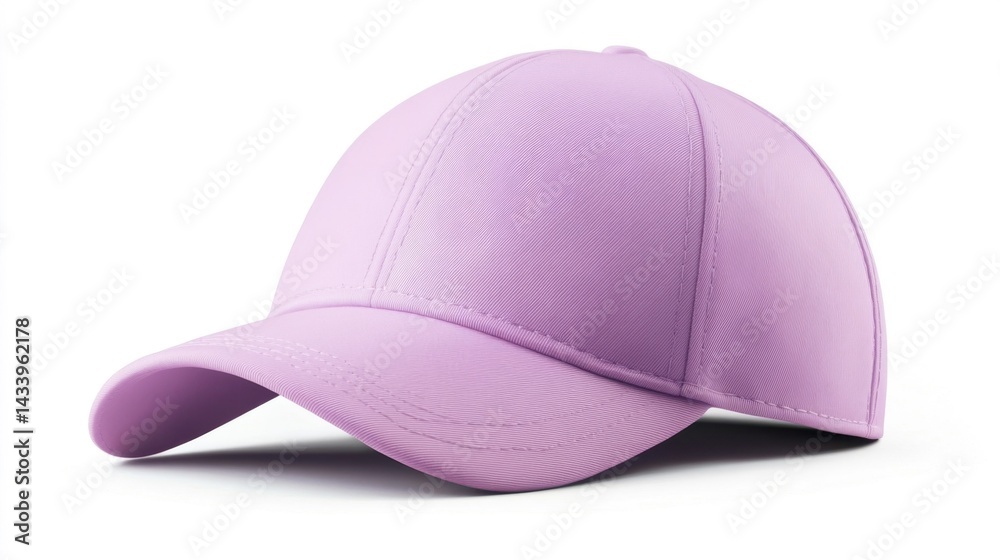 Lavender cap mockup isolated on white background. Generative AI
