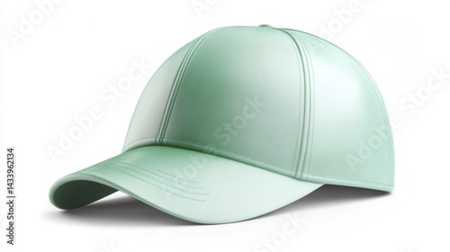 Obraz na płótnie Mint cap mockup isolated on white background. Generative AI w salonie