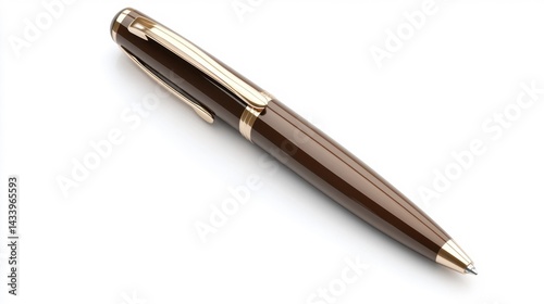 Obraz na płótnie Mocha pen mockup on white background. Generative AI w salonie