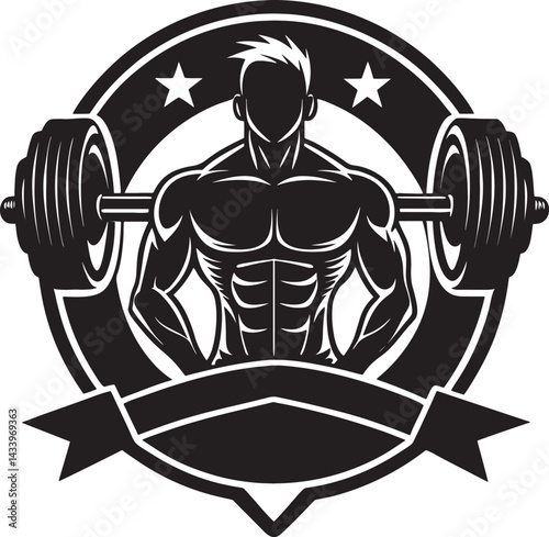 man with dumbbell