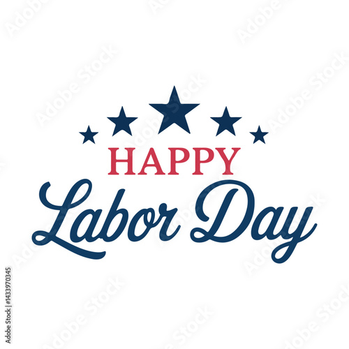 Happy Labor Day Typography vector art design