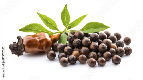Obraz na płótnie Takanotsume pepper isolated on white background. Generative AI w salonie
