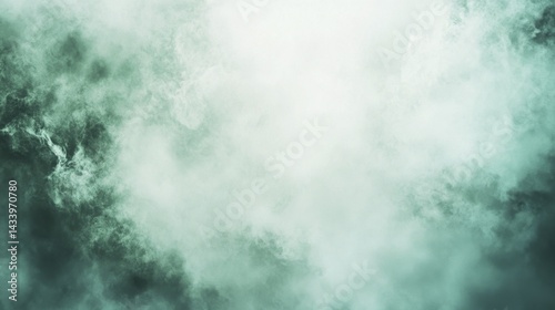 Obraz na płótnie Abstract mint color background with foggy texture. Generative AI w salonie