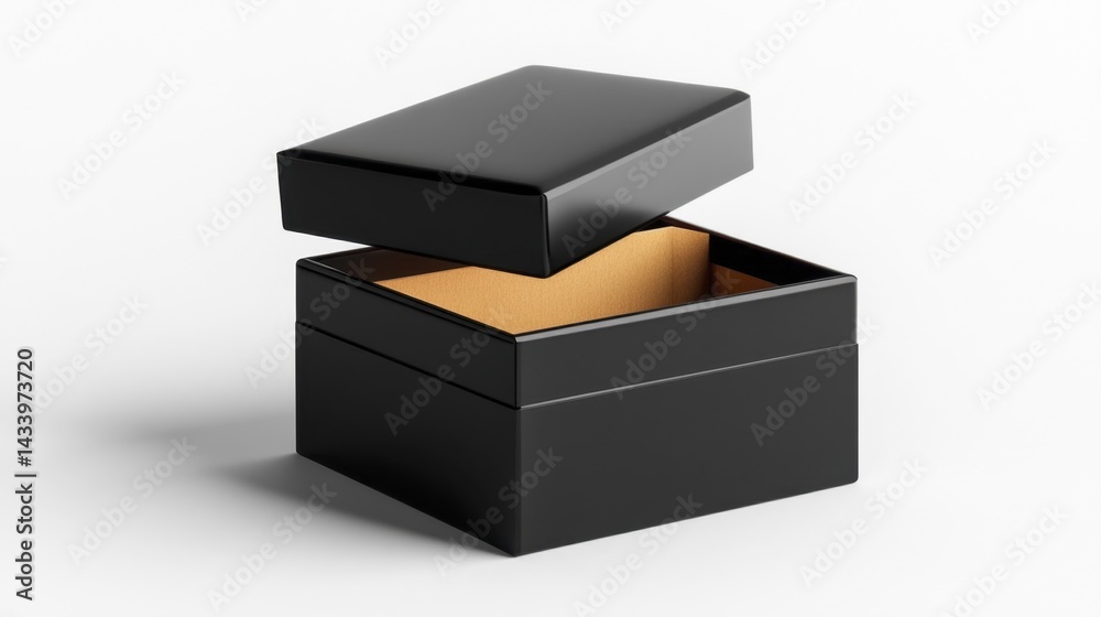 Display Box Mockup on White Background for Packing and Presentation. Generative AI