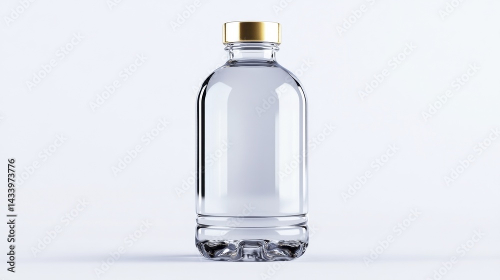 Water Gallon Bottle Packing Mockup Isolated on White Background. Generative AI