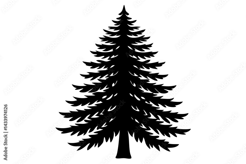 Vector Line Art Tree Illustration – Minimal Tree Clipart, Logo Icon Design on White Background Vector Line Art Tree Illustration – Minimal Tree Clipart, Logo Icon Design on White Background
