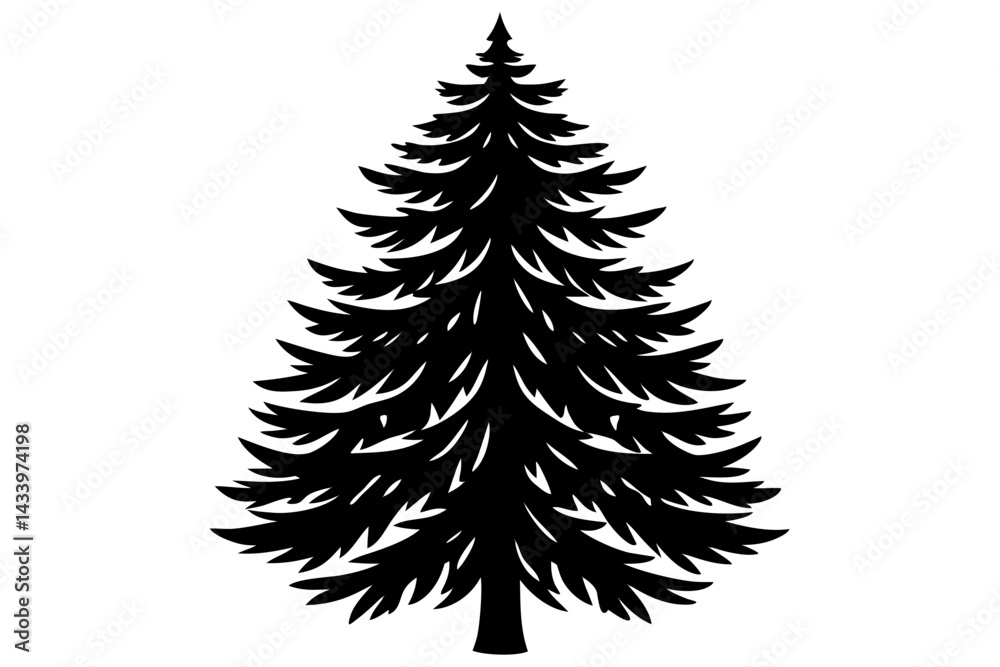 Vector Line Art Tree Illustration – Minimal Tree Clipart, Logo Icon Design on White Background Vector Line Art Tree Illustration – Minimal Tree Clipart, Logo Icon Design on White Background
