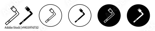 car wheel brace icons. minimal vector symbol