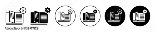 Guide icons. minimal vector symbol