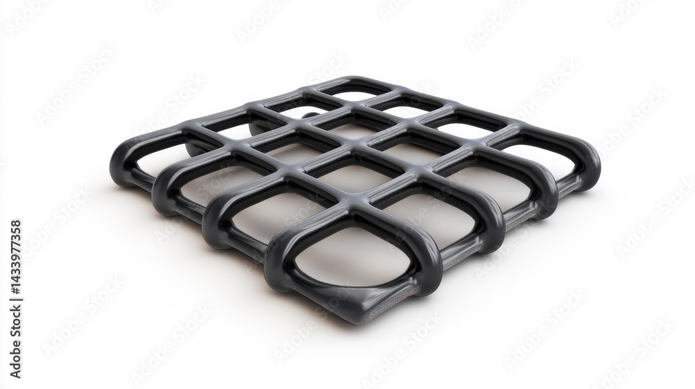 Mesh reinforcement isolated on white background. Generative AI