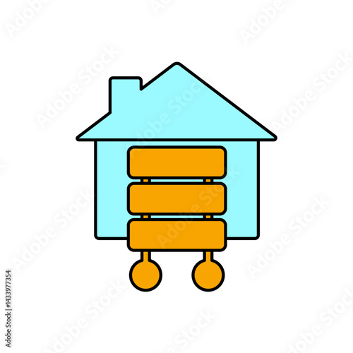 local network icons  symbol vector elements for infographic web
