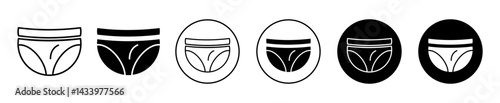 Mens Brief icons. minimal vector symbol