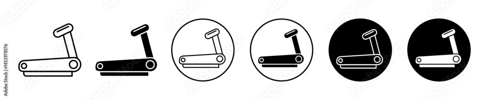 Treadmill icons. minimal vector symbol Treadmill icons. minimal vector symbol