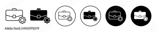 Work experience icons. minimal vector symbol