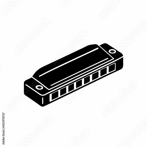 creative Silhouette Japanese mouth organ Icon Vector Illustration 

