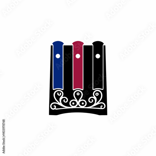 creative Silhouette Japanese mouth organ Icon Vector Illustration 


