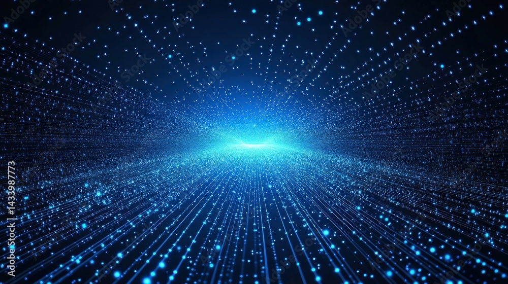 Naklejka premium Digital Network Pathway