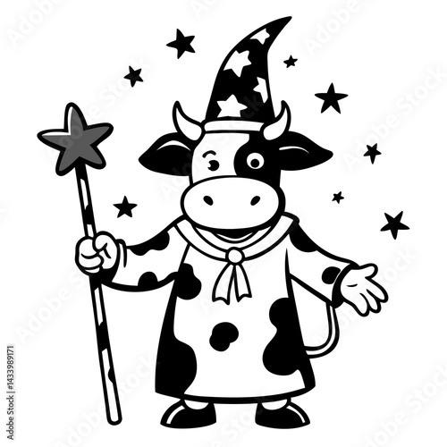 cow with magic wand horn
