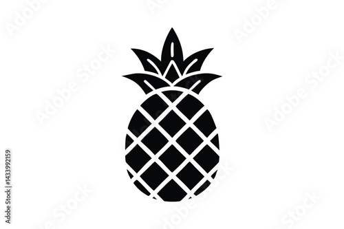 Minimalist Pineapple Silhouette