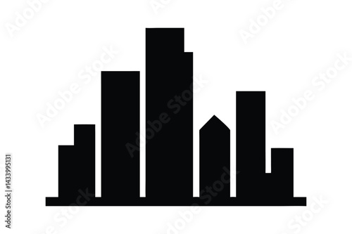 Urban City Skyline Silhouette