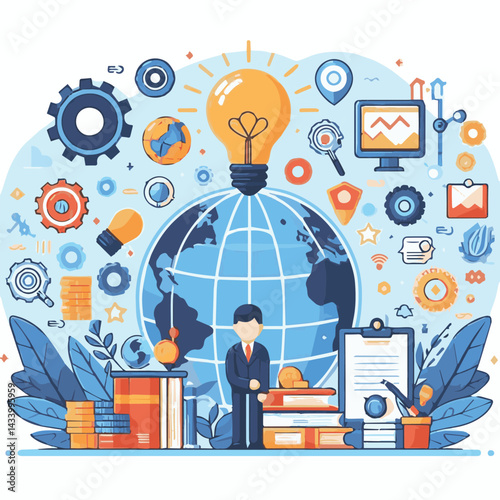 world, design, day, protection, creativity, poster, international, innovation, knowledge, vector, idea, safety, illustration, concept, business, imagination, celebration, creative, invention, property