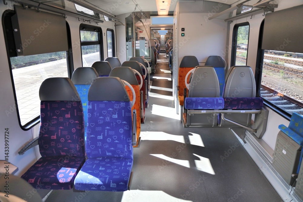 Fototapeta premium Regular passenger train in Germany