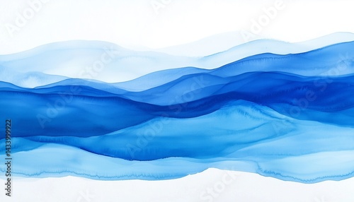 파란색수채화물감그라데이션배경