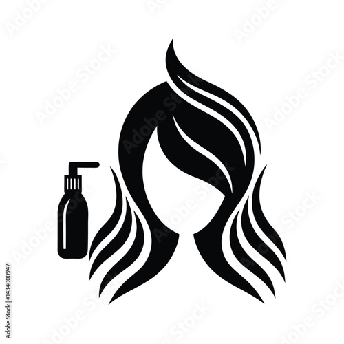 Hair Care Icon Representing Hair Treatment