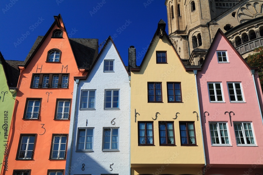 Fototapeta premium Fischmarkt in Cologne, Germany