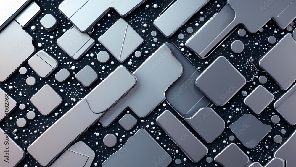 Obraz premium Futuristic abstract technology background in minimalist style