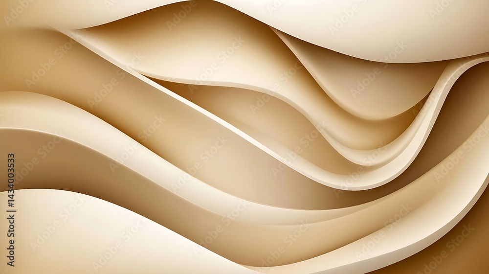 Obraz premium Beige Abstract Wave Background. (13)