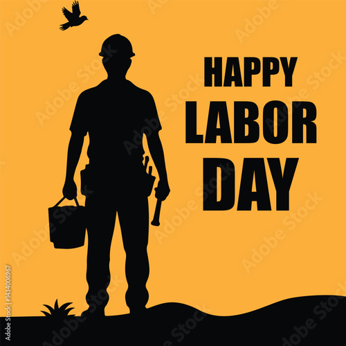 Labour Day Vector Poster 1st May Celebration