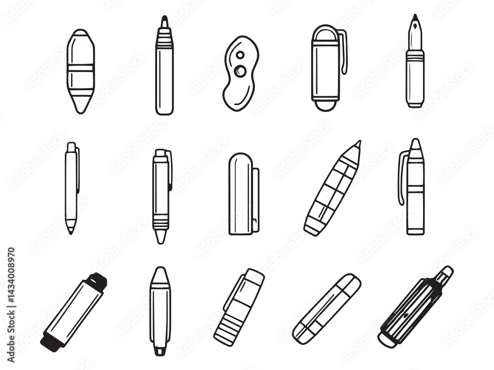 Pen Stand line art minimalist design Pen Stand line art minimalist design