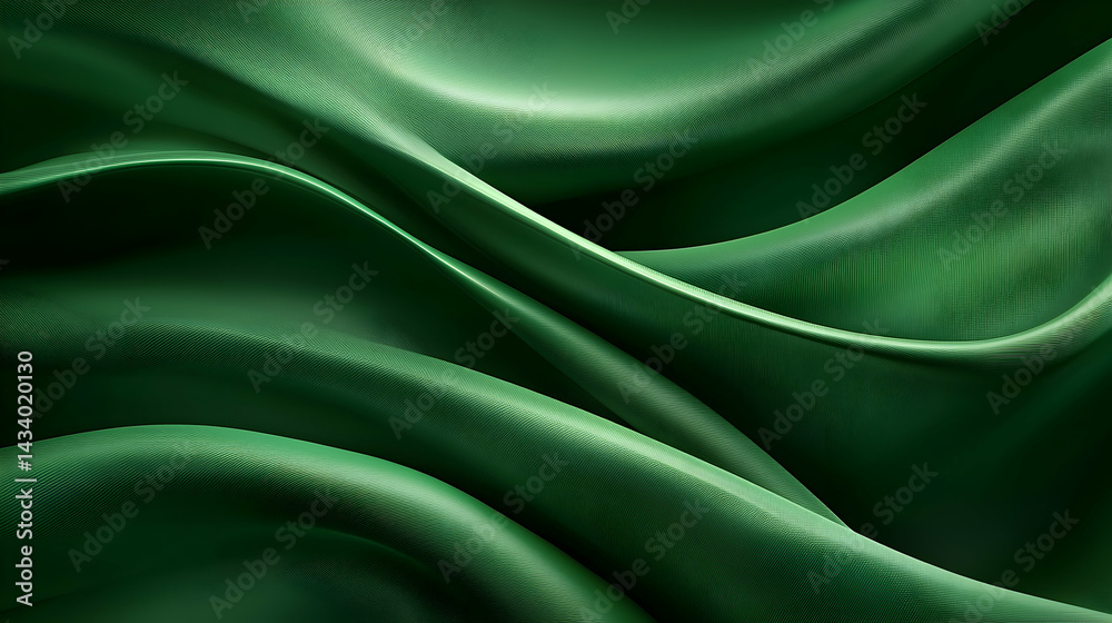 Obraz premium Abstract Green Diagonal Lines Converging Dynamically