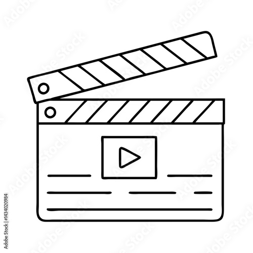glossy movie clapper icon icon, glossy movie clapper icon vector illustration-simple illustration of glossy movie clapper icon, perfect for glossy movie clapper icon logos and icons