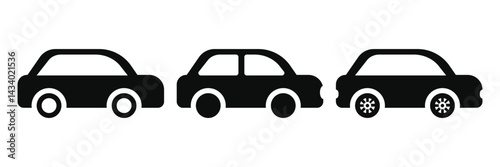 Various vehicle icon sets